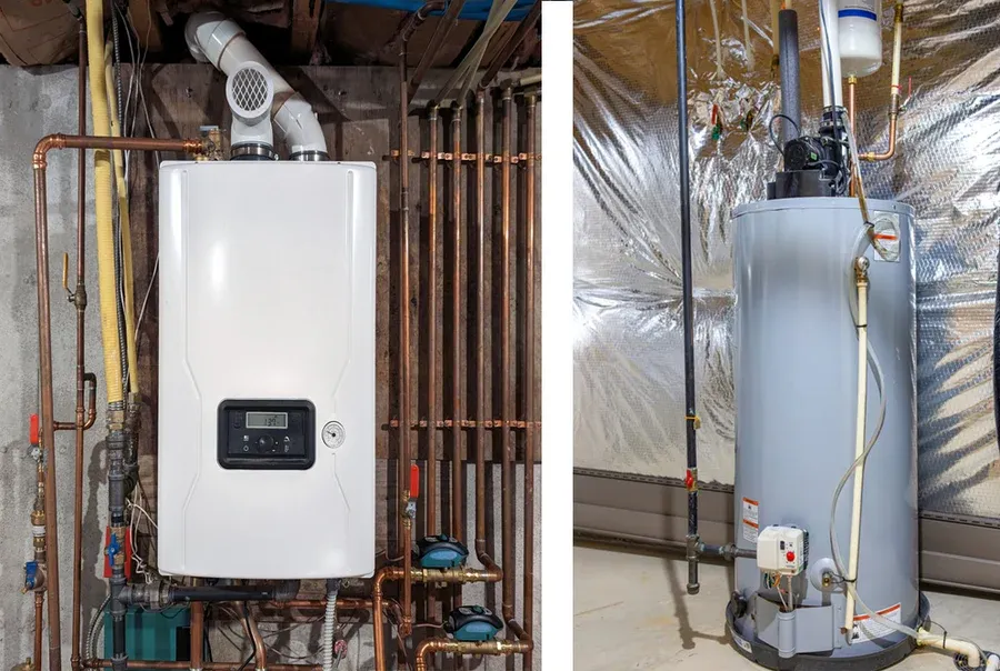 Tankless water heater in collinsville, IL.