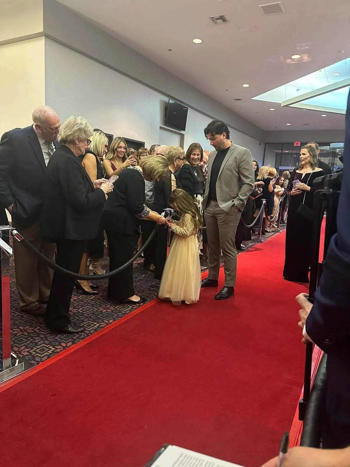 Guests lining the red carpet at Night of Rockstars