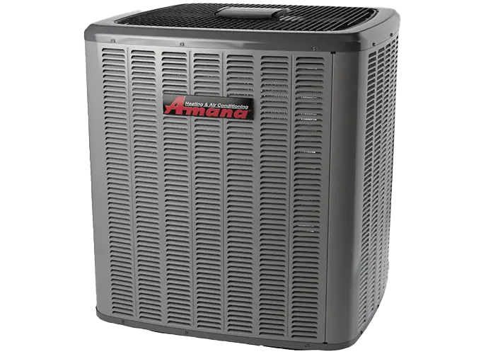 air conditioning unit by Amana, installed by Embrich Plumbing, Heating, & Air Conditioning in Collinsville IL