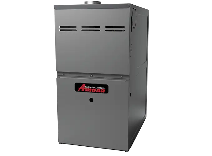 Amana furnace unit for heating services installed by Embrich Plumbing, Heating, & Air Conditioning in Collinsville IL